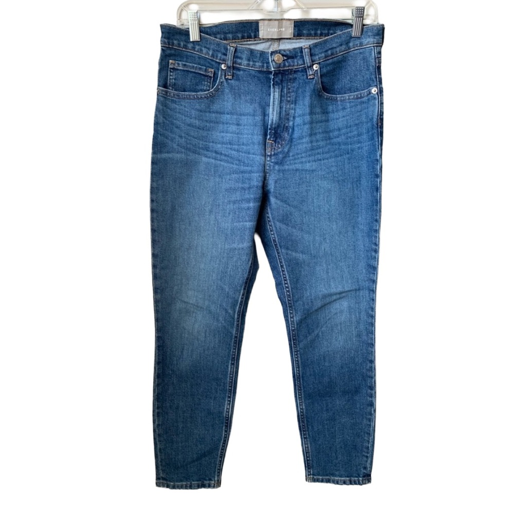 EVERLANE Women’s Medium Wash Blue Cotton Elastane Ankle Jeans
